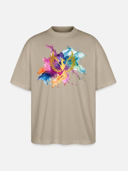 Phönix - Stanley/Stella Oversized Unisex Bio T-Shirt Blaster 2.0 - Steingrau
