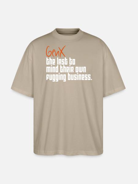 Die letzte Generation - Stanley/Stella Oversized Unisex Bio T-Shirt Blaster 2.0 - Steingrau