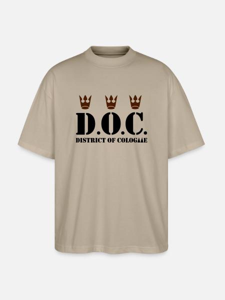 D.O.C. - District of Cologne - Stanley/Stella Oversized Unisex Bio T-Shirt Blaster 2.0 - Steingrau