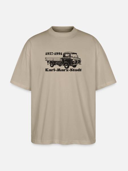 Barkas Pritsche - Stanley/Stella Oversized Unisex Bio T-Shirt Blaster 2.0 - Steingrau