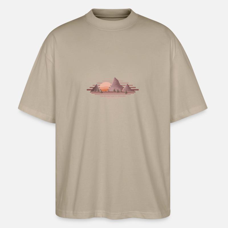 Das Abenteuer ruft - Stanley/Stella Oversized Unisex Bio T-Shirt Blaster 2.0 - Steingrau