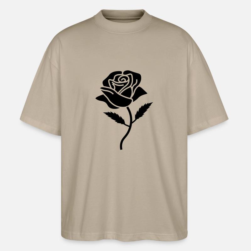 Rose - Stanley/Stella Oversized Unisex Bio T-Shirt Blaster 2.0 - Steingrau
