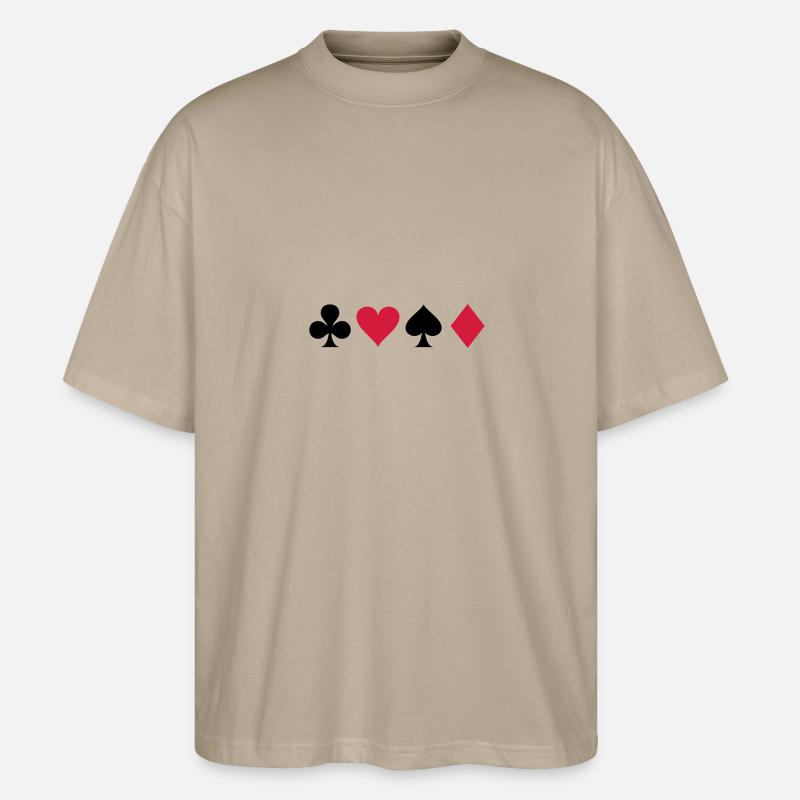 Karten - Stanley/Stella Oversized Unisex Bio T-Shirt Blaster 2.0 - Steingrau