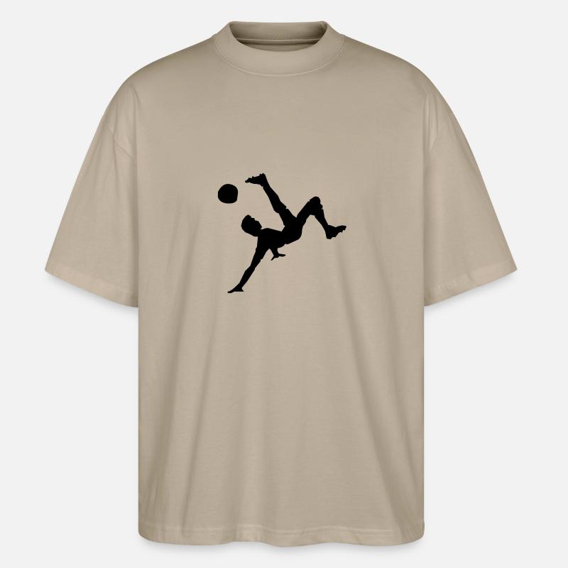 Fußball - Stanley/Stella Oversized Unisex Bio T-Shirt Blaster 2.0 - Steingrau