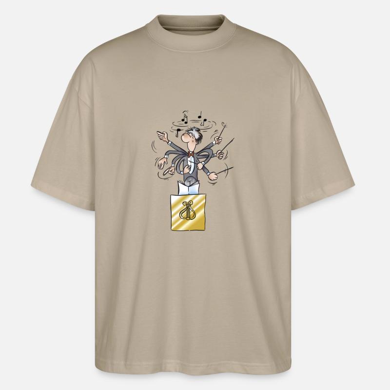 Dirigent - Stanley/Stella Oversized Unisex Bio T-Shirt Blaster 2.0 - Steingrau