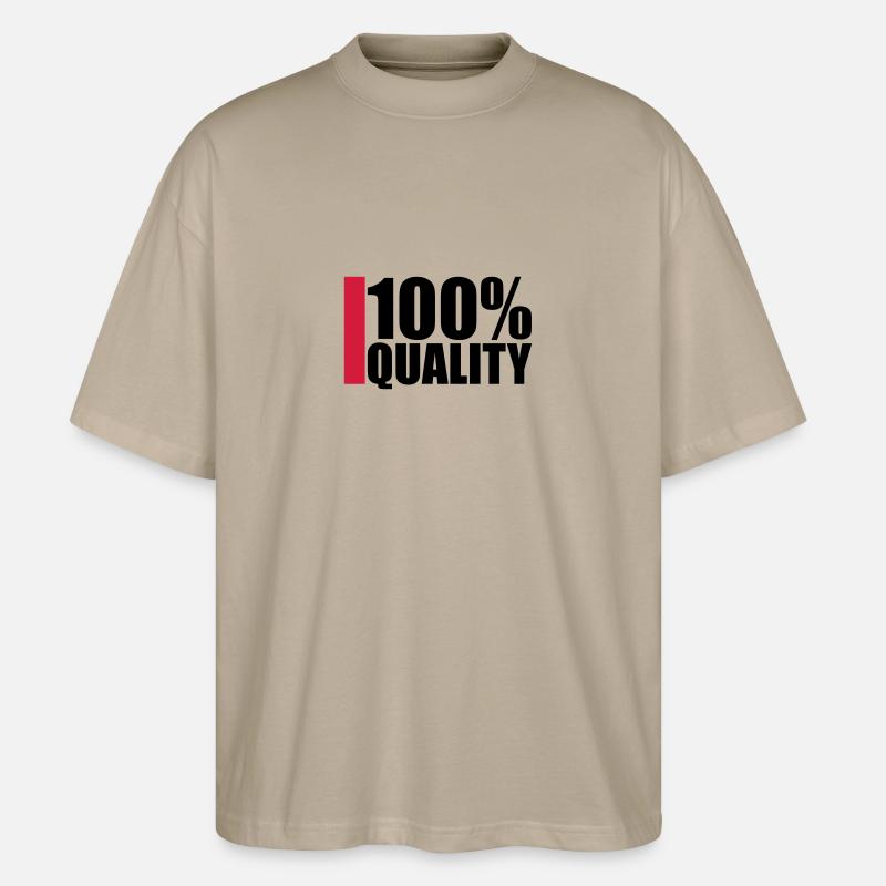 100 Procent Quality Design - T-shirt bio Blaster 2.0 coupe oversize Stanley/Stella Unisexe - gris pierre