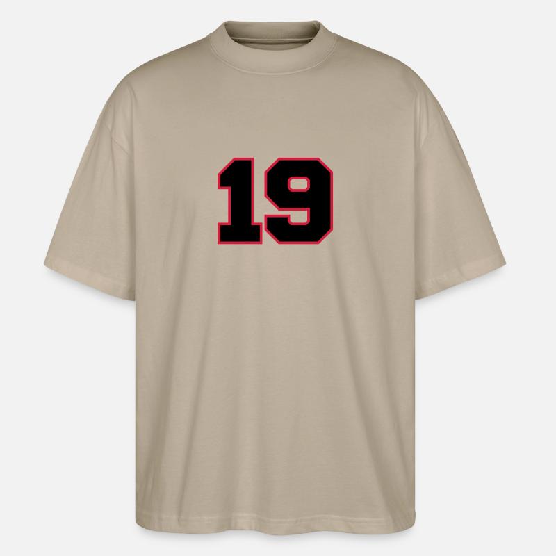 Number19 - T-shirt bio Blaster 2.0 coupe oversize Stanley/Stella Unisexe - gris pierre