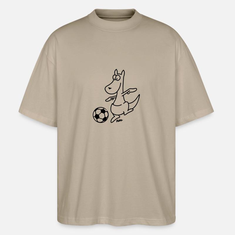 Coupe du kangourou - T-shirt bio Blaster 2.0 coupe oversize Stanley/Stella Unisexe - gris pierre