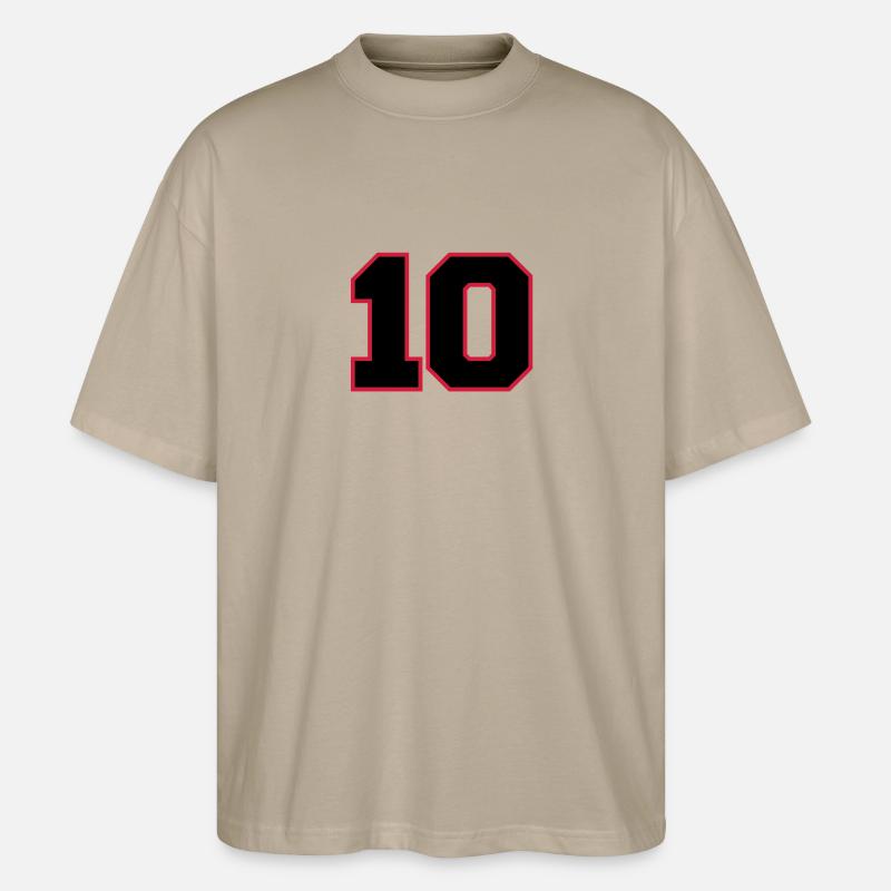 2cnumber10 - Stanley/Stella Oversized Unisex Bio T-Shirt Blaster 2.0 - Steingrau