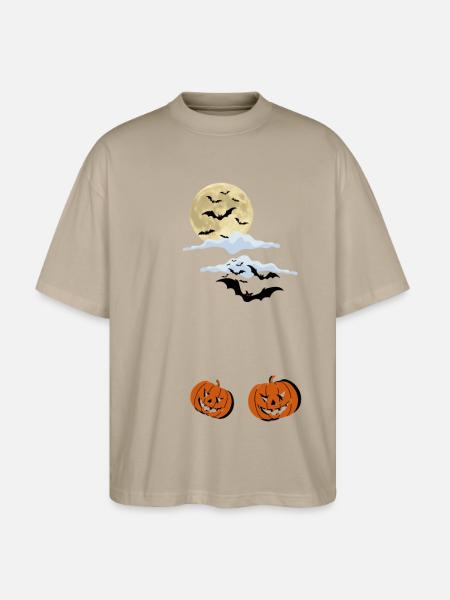 La veille d’Halloween - T-shirt bio Blaster 2.0 coupe oversize Stanley/Stella Unisexe - gris pierre