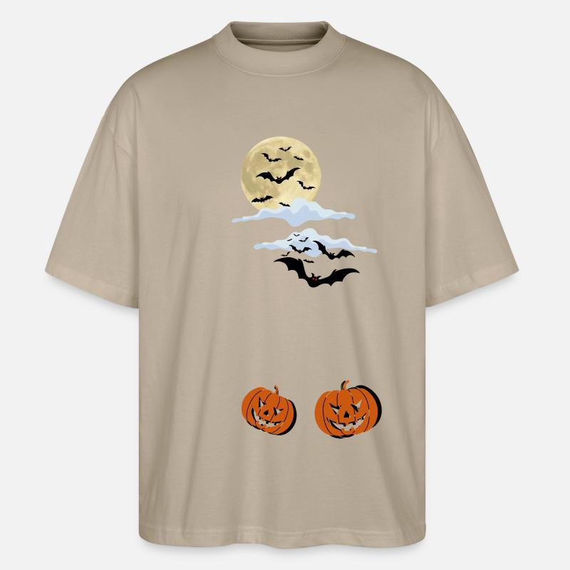 The night before Halloween - Stanley/Stella Oversized Unisex Organic T-shirt Blaster 2.0 - stone