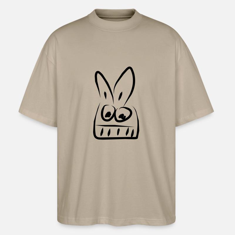 hase - Stanley/Stella Oversized Unisex Bio T-Shirt Blaster 2.0 - Steingrau