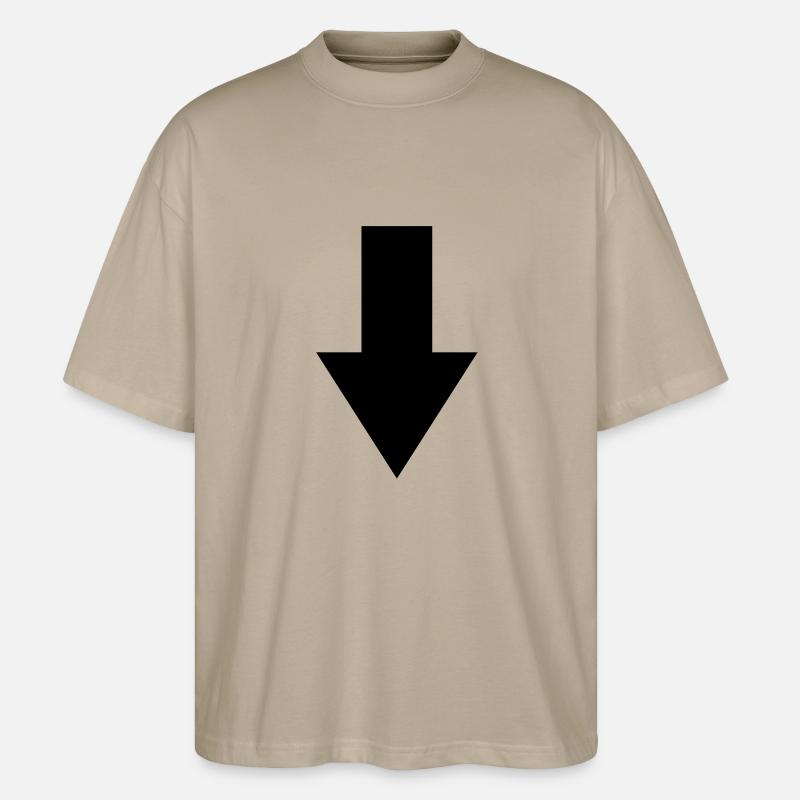 pfeil - Stanley/Stella Oversized Unisex Bio T-Shirt Blaster 2.0 - Steingrau