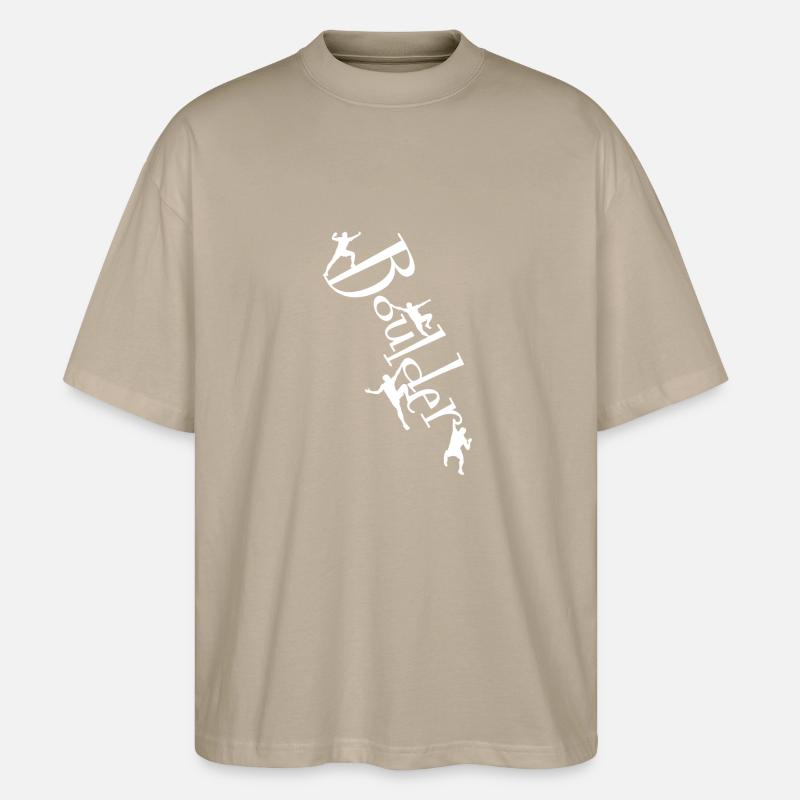 Boulder Bouldern Bouldering Boulderer - T-shirt bio Blaster 2.0 coupe oversize Stanley/Stella Unisexe - gris pierre