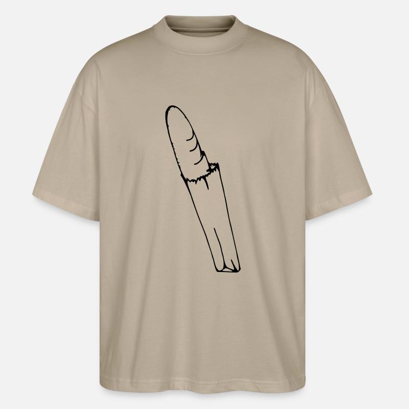 Baguette Design - Stanley/Stella Oversized Unisex Bio T-Shirt Blaster 2.0 - Steingrau