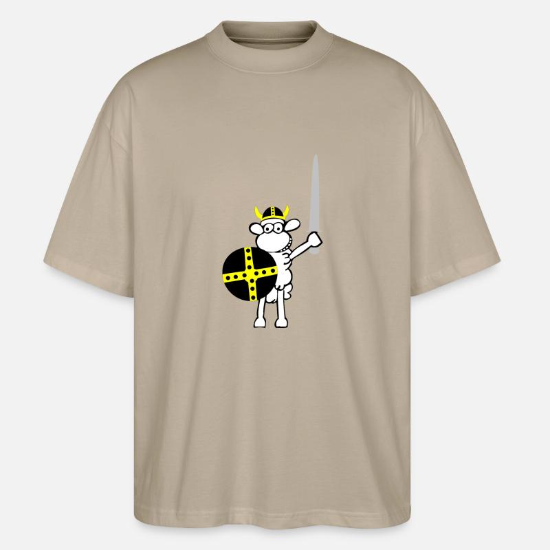wikinger3 - Stanley/Stella Oversized Unisex Bio T-Shirt Blaster 2.0 - Steingrau