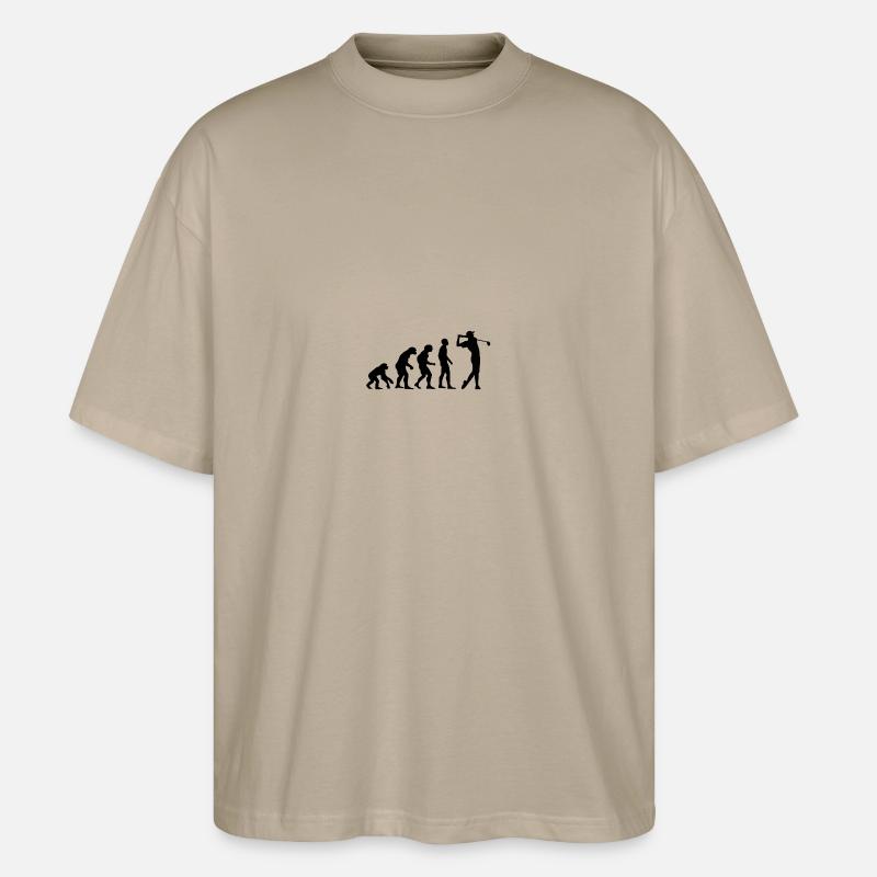 évolution Golf - T-shirt bio Blaster 2.0 coupe oversize Stanley/Stella Unisexe - gris pierre