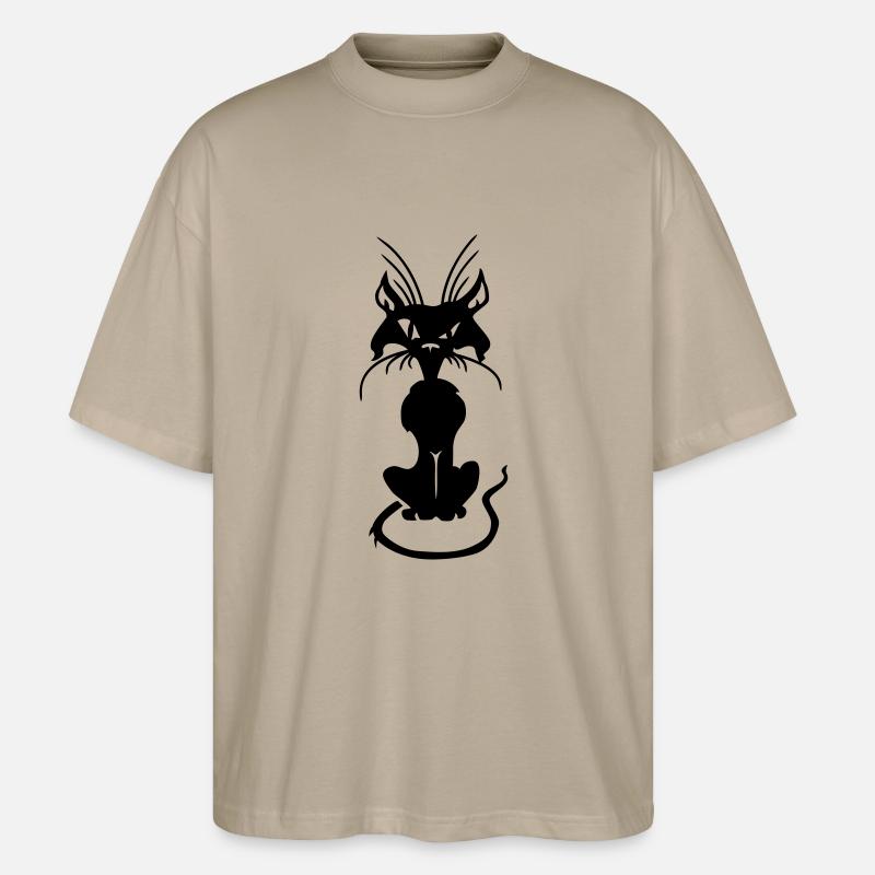 Bad Cat - T-shirt bio Blaster 2.0 coupe oversize Stanley/Stella Unisexe - gris pierre