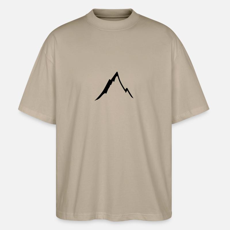 Schöner Berg - Stanley/Stella Oversized Unisex Bio T-Shirt Blaster 2.0 - Steingrau