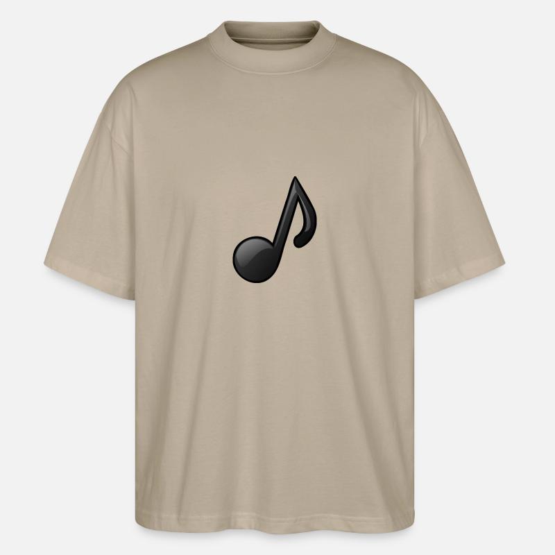musiknode - Stanley/Stella Oversize Unisex Øko T-shirt Blaster 2.0 - stengrå