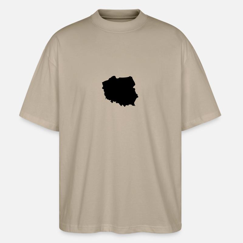 Poland - Stanley/Stella Oversized Unisex Bio T-Shirt Blaster 2.0 - Steingrau
