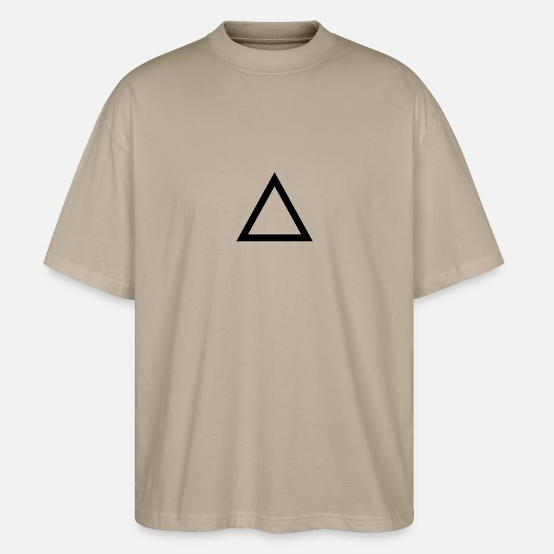 Dreieck - Stanley/Stella Oversized Unisex Bio T-Shirt Blaster 2.0 - Steingrau