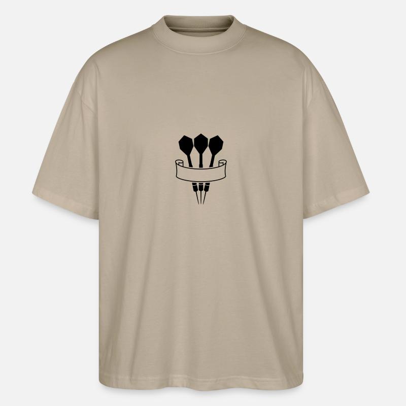 Dart Banner Logo - Stanley/Stella Oversized Unisex Bio T-Shirt Blaster 2.0 - Steingrau