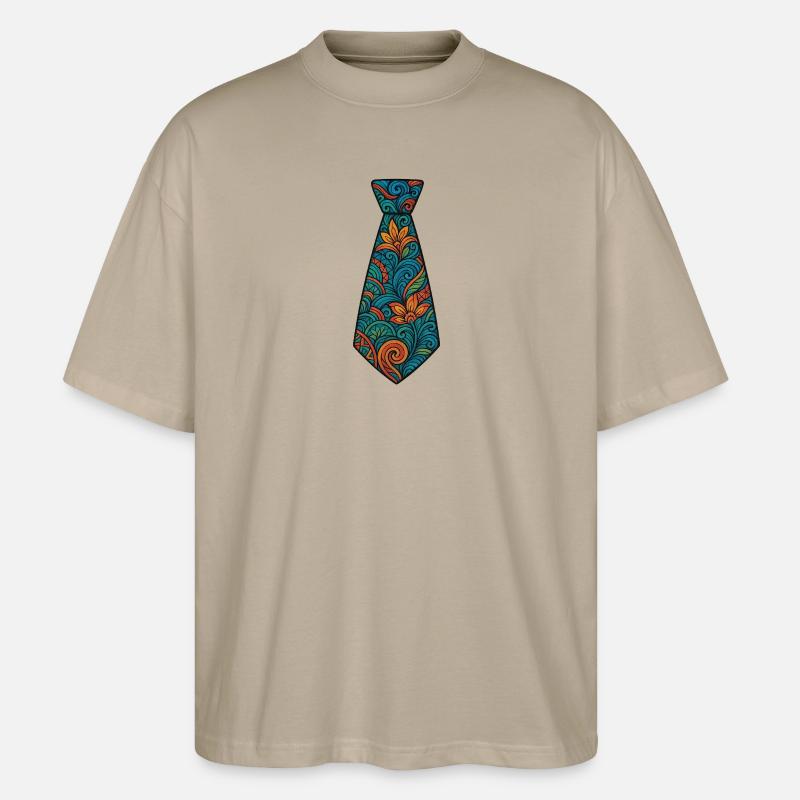 Krawatte - Stanley/Stella Oversized Unisex Bio T-Shirt Blaster 2.0 - Steingrau