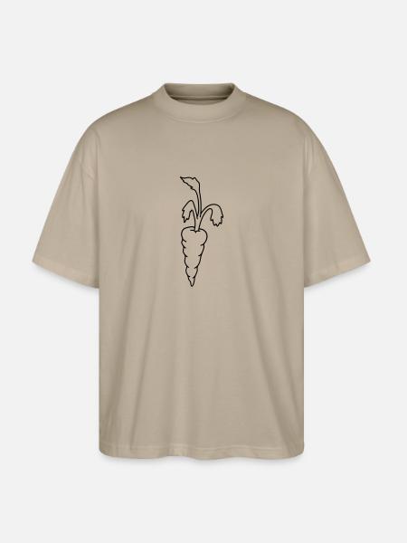 Carrot carrot - Stanley/Stella Oversized Unisex Organic T-shirt Blaster 2.0 - stone