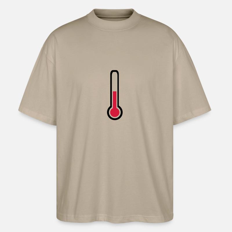 Thermometer - Stanley/Stella Oversized Unisex Bio T-Shirt Blaster 2.0 - Steingrau