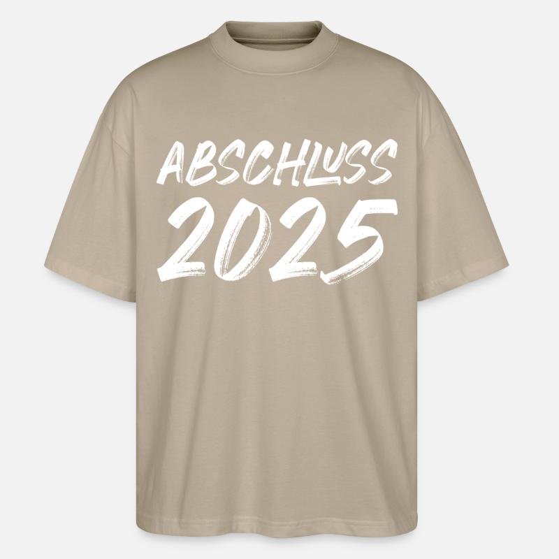 Abschluss 2025 - Stanley/Stella Oversized Unisex Bio T-Shirt Blaster 2.0 - Steingrau