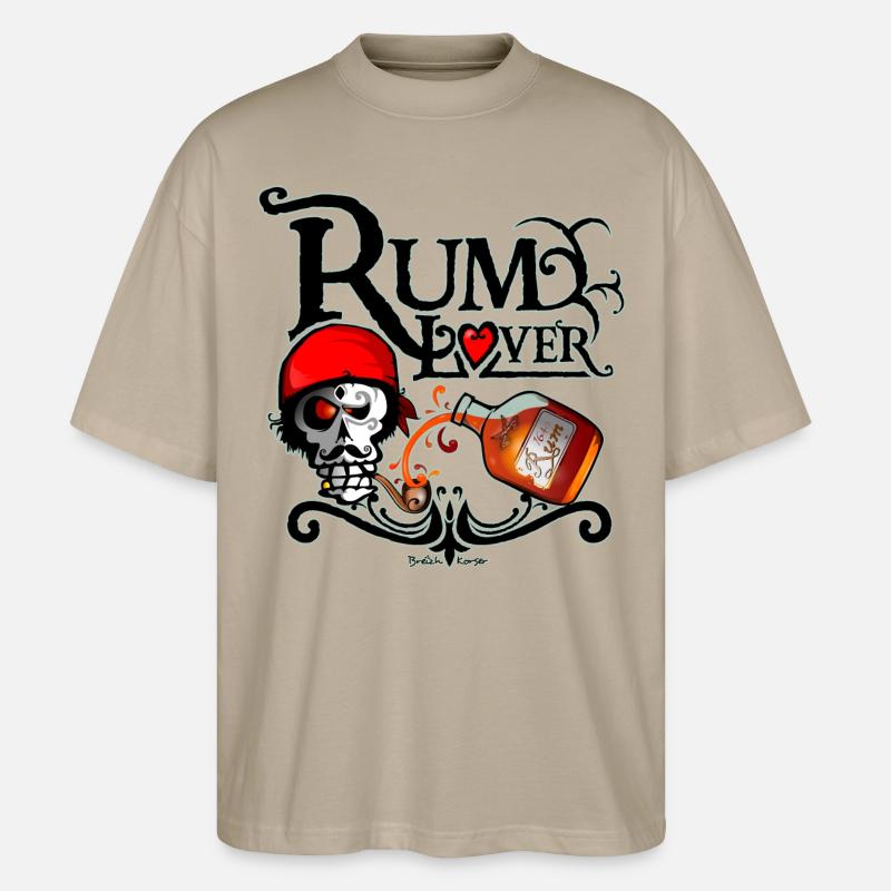 Rumliebhaber - Stanley/Stella Oversized Unisex Bio T-Shirt Blaster 2.0 - Steingrau