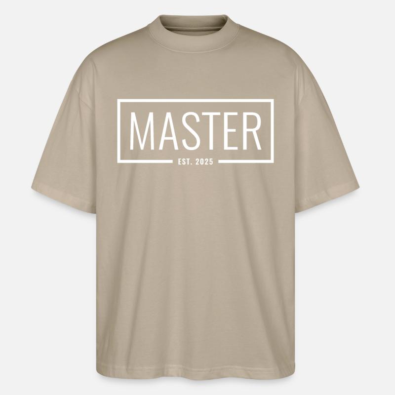 Master Est. 2025 - Stanley/Stella Oversized Unisex Bio T-Shirt Blaster 2.0 - Steingrau