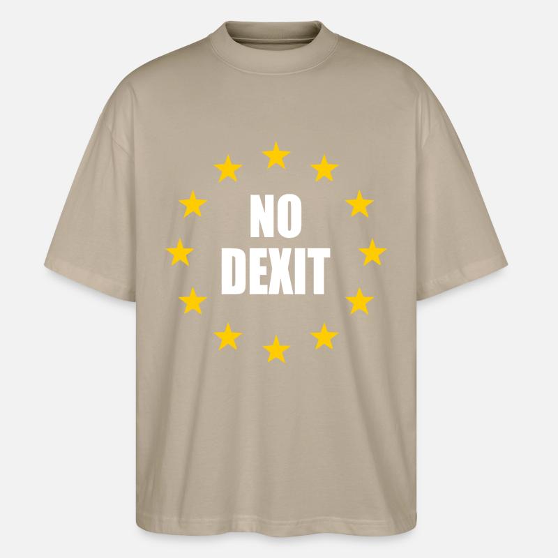 No dexit - Stanley/Stella Oversized Unisex Organic T-shirt Blaster 2.0 - stone
