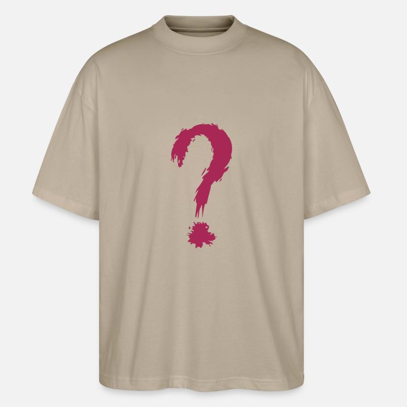 Point d'interrogation - T-shirt bio Blaster 2.0 coupe oversize Stanley/Stella Unisexe - gris pierre