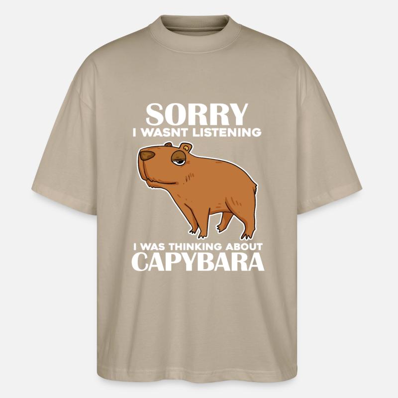 Capybara Capybara Cadeau - T-shirt bio Blaster 2.0 coupe oversize Stanley/Stella Unisexe - gris pierre
