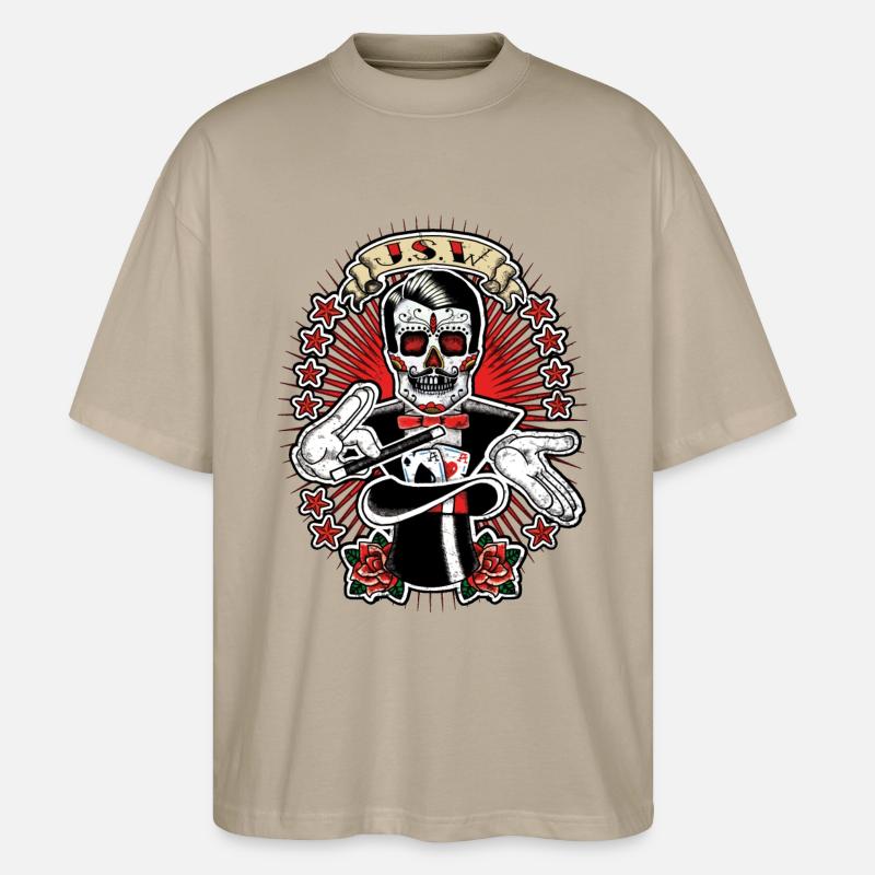 hat trick - Stanley/Stella Oversized Unisex Bio T-Shirt Blaster 2.0 - Steingrau