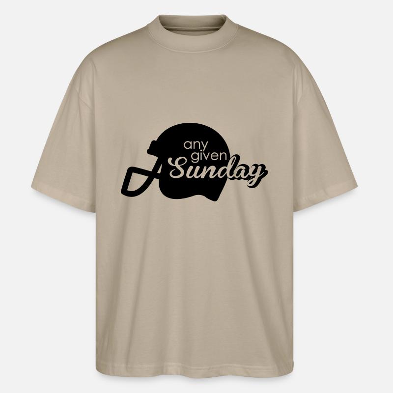 Any given Sunday - Stanley/Stella Oversized Unisex Bio T-Shirt Blaster 2.0 - Steingrau