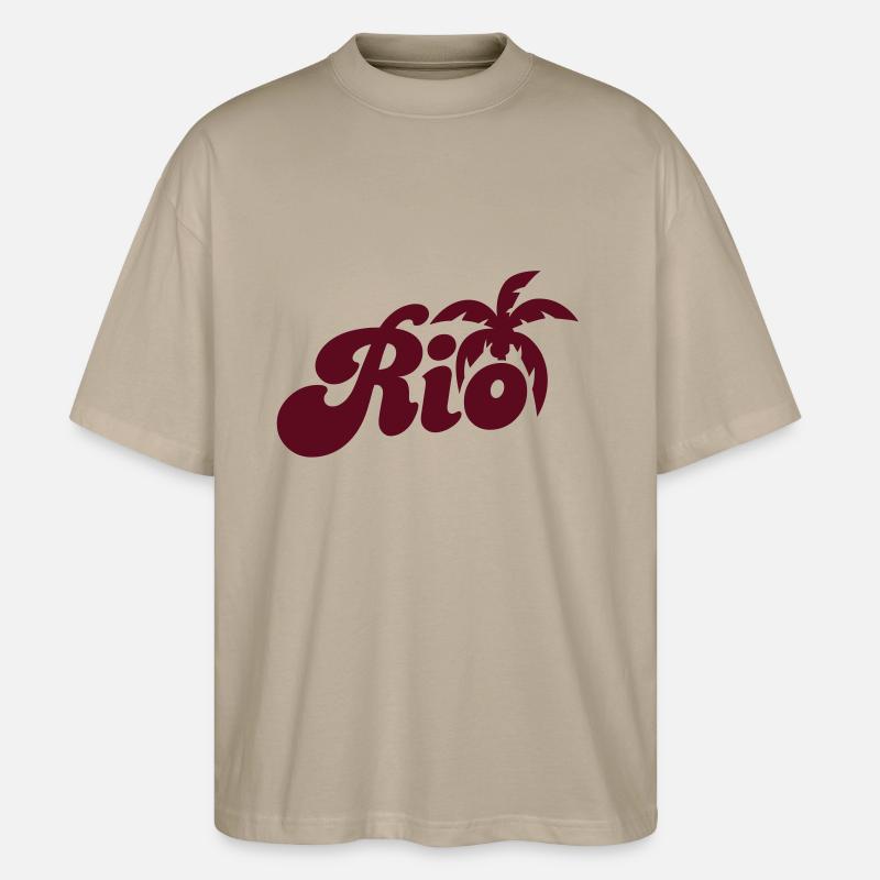 River - Stanley/Stella Oversized Unisex Bio T-Shirt Blaster 2.0 - Steingrau