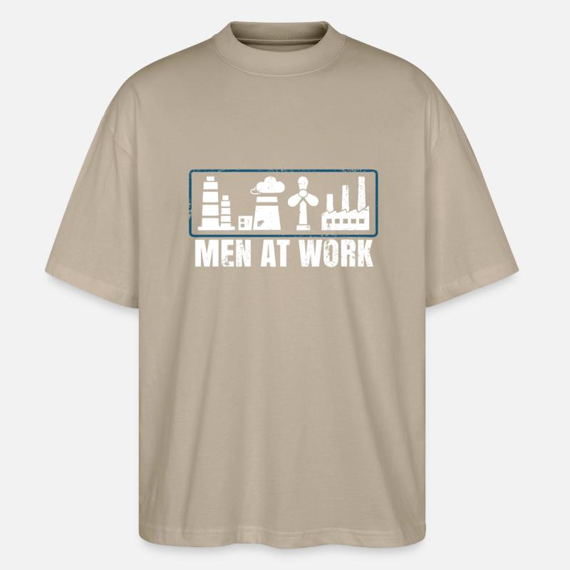 Employé de centrale - T-shirt bio Blaster 2.0 coupe oversize Stanley/Stella Unisexe - gris pierre