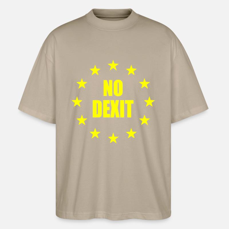 No dexit - Stanley/Stella Oversized Unisex Bio T-Shirt Blaster 2.0 - Steingrau