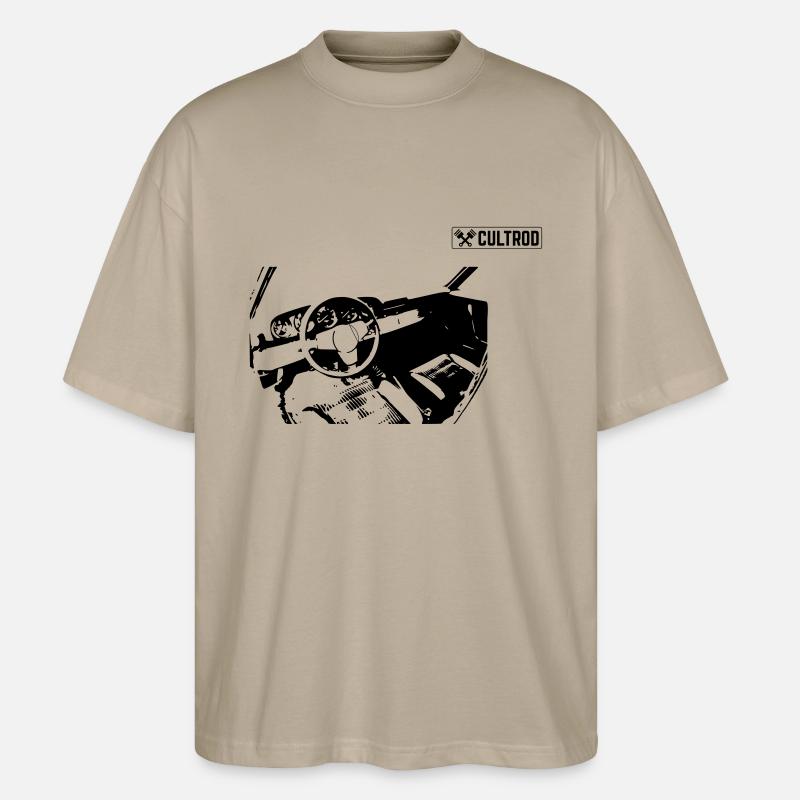 G intérieur du modèle - T-shirt bio Blaster 2.0 coupe oversize Stanley/Stella Unisexe - gris pierre