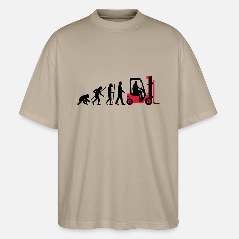 evolution_gabelstapler_122013_b_2c - Stanley/Stella Oversized Unisex Bio T-Shirt Blaster 2.0 - Steingrau