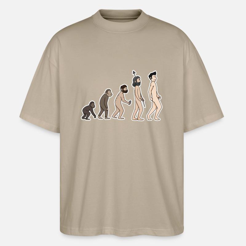 Evolution - Stanley/Stella Oversized Unisex Bio T-Shirt Blaster 2.0 - Steingrau