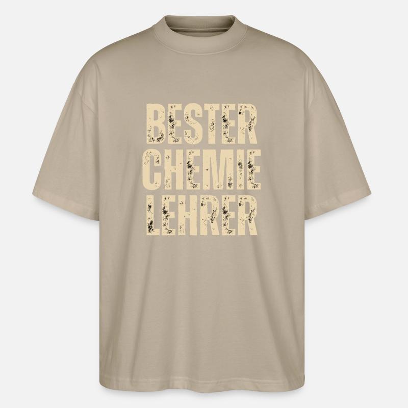 BESTER CHEMIELEHRER - Stanley/Stella Oversized Unisex Bio T-Shirt Blaster 2.0 - Steingrau