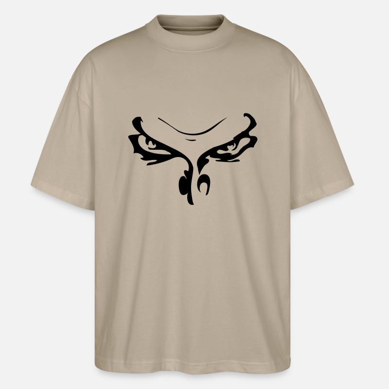 Böser Blick - Stanley/Stella Oversized Unisex Bio T-Shirt Blaster 2.0 - Steingrau