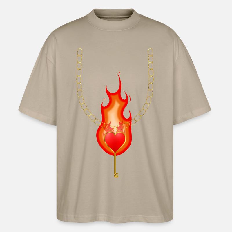 Halskette - Stanley/Stella Oversized Unisex Bio T-Shirt Blaster 2.0 - Steingrau