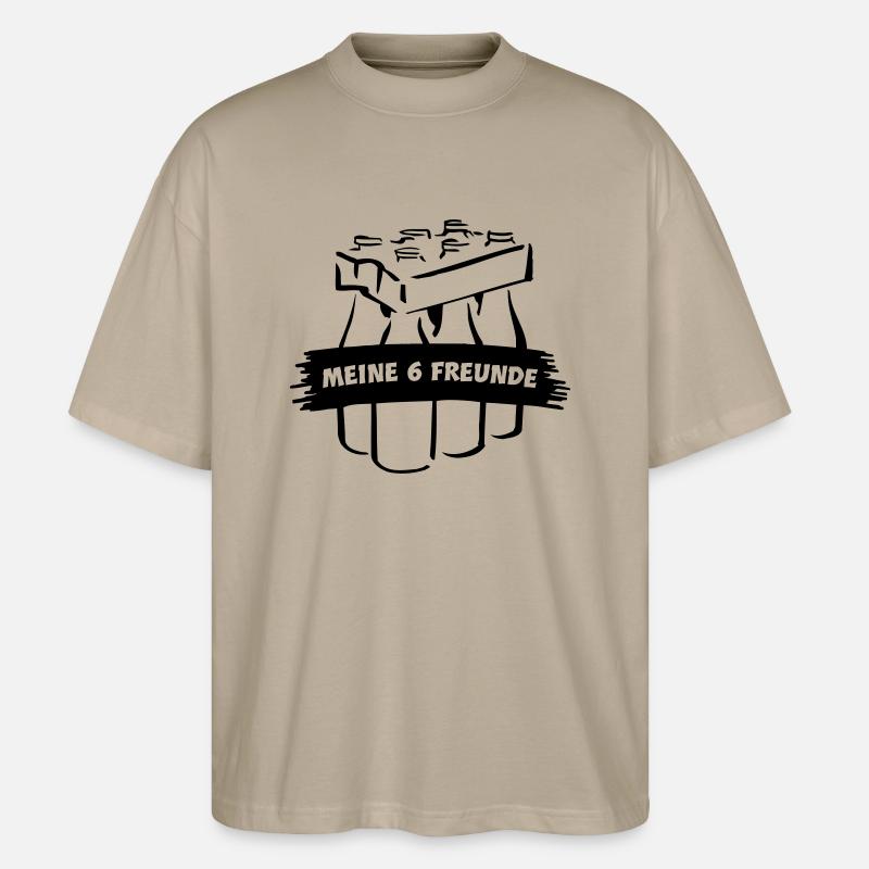 Freunde - Stanley/Stella Oversized Unisex Bio T-Shirt Blaster 2.0 - Steingrau