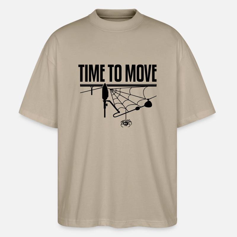 TEMPS DE DÉPLACEMENT - T-shirt bio Blaster 2.0 coupe oversize Stanley/Stella Unisexe - gris pierre