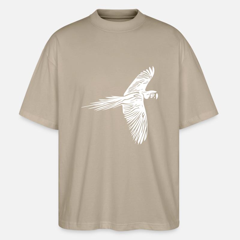 Perroquet / Perroquet - T-shirt bio Blaster 2.0 coupe oversize Stanley/Stella Unisexe - gris pierre